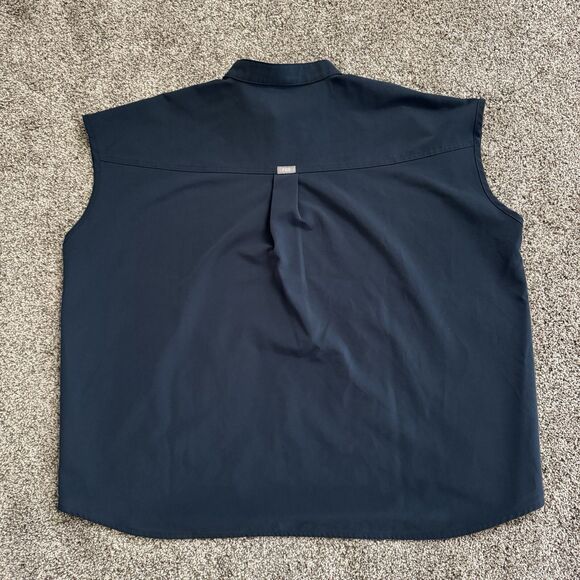 FIGS Rafaela Oversized Scrub Top WXXSW1003 Dark Harbor Women's Size XL - Picture 5 of 7